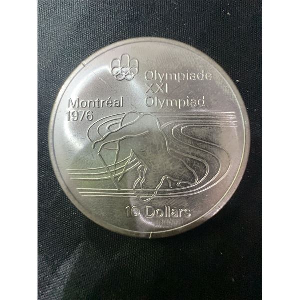 1976 Montreal Olympics $10 .925 Sterling Silver Coin 48.6g