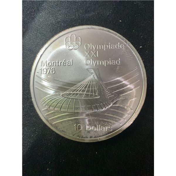 1976 Montreal Olympics $10 .925 Sterling Silver Coin, 48.6g