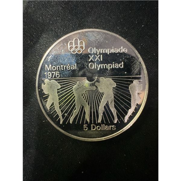 1976 Montreal Olympics .925 Sterling Silver $5 Coin, 24.3g