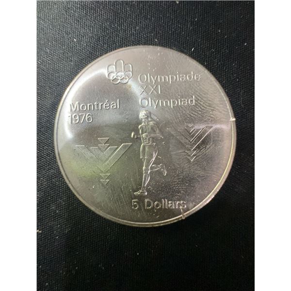 1976 Montreal Olympics .925 Sterling Silver $5 Coin, 24.3g