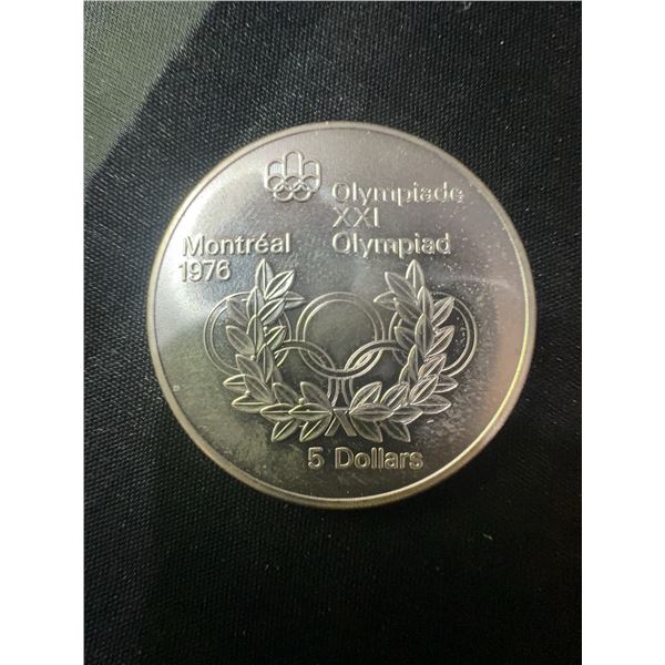 1976 Montreal Olympics .925 Sterling Silver $5 Coin, 24.3g