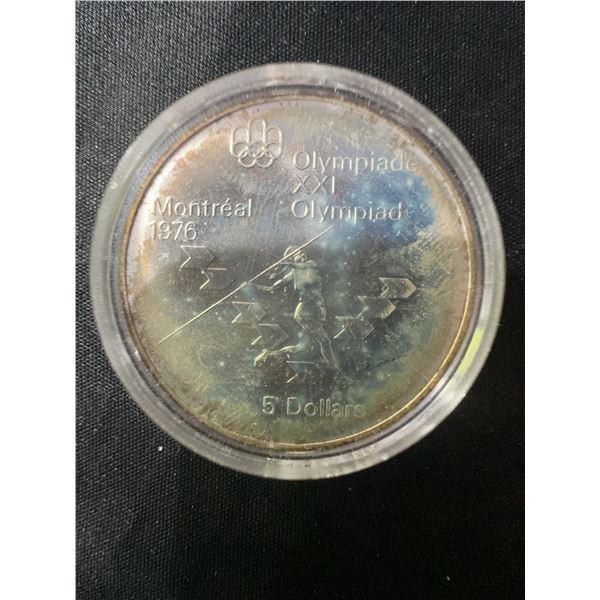 1976 Montreal Olympics .925 Sterling Silver $5 Coin, 24.3g