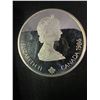 Image 2 : 1988 Calgary Winter Olympics $20 .925 Sterling Silver Coin 34.07g