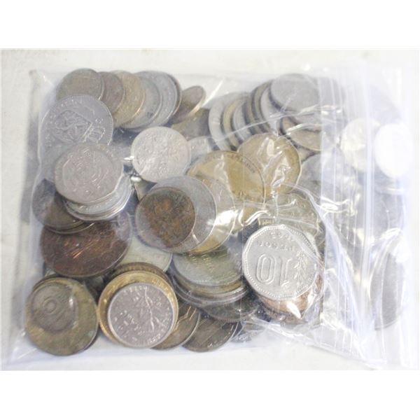 INTERNATIONAL COIN- BAG LOT ASSORTED