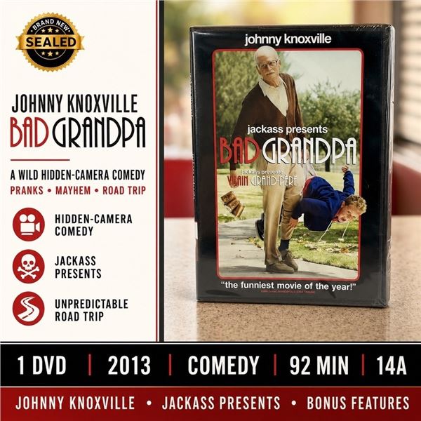 NEW DVD "BAD GRANDPA" JOHNNY KNOXVILLE 2013