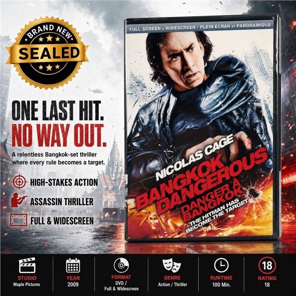 NEW DVD "BANGKOK DANGEROUS" NICOLAS CAGE 2009