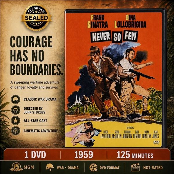 NEW DVD "NEVER SO FEW" FRANK SINATRA 1959