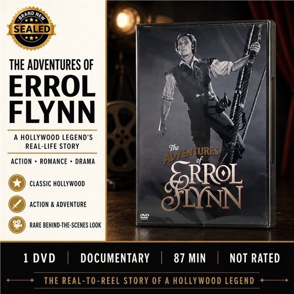 NEW DVD "THE ADVENTURES OF ERROL FLYNN"