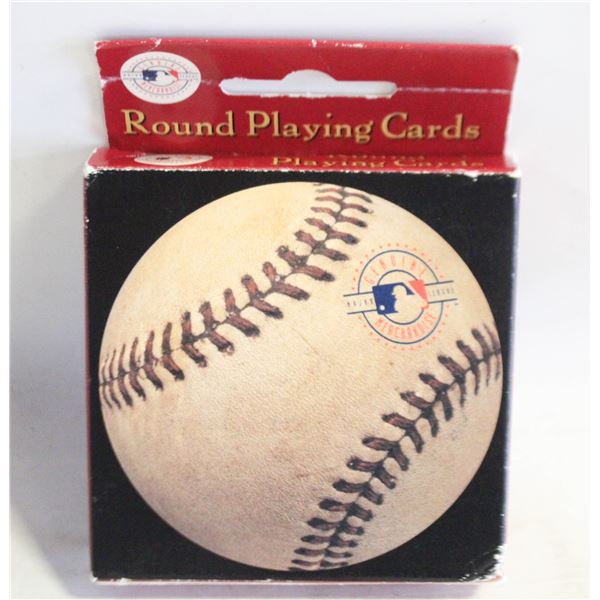 1999 MLB "ROUND PLAYING CARDS" NEW IN BOX