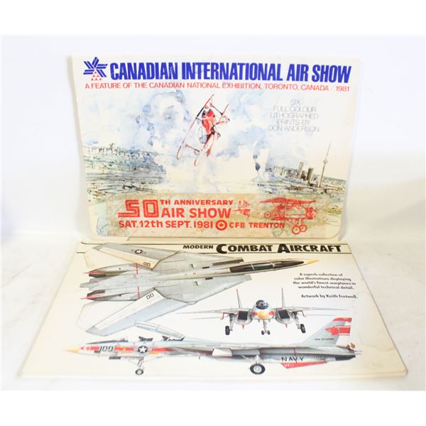 6 PRINTS 1981 AIRSHOW INCLUDING THE