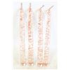 Image 1 : VINTAGE LUCITE 8" COPPER FLECK CANDLE STICKS (4)