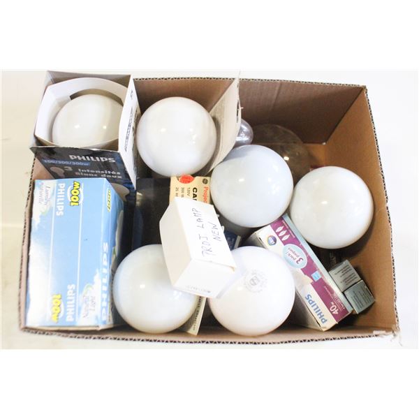 LIGHT BULBS- NEW IN BOX- ASSORTED