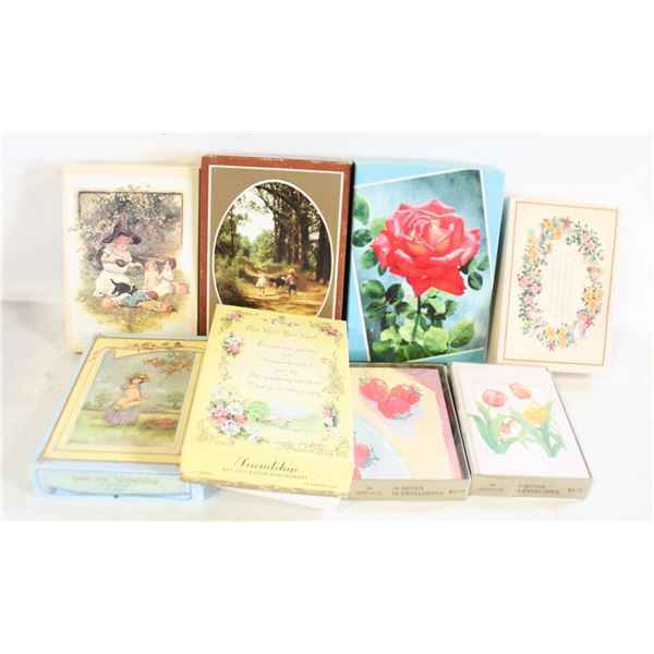 VINTAGE BOXED GREETING CARDS- ASSORTED LOT