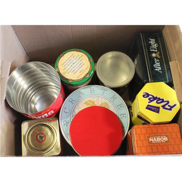 ESTATE COLLECTION OF VINTAGE TINS