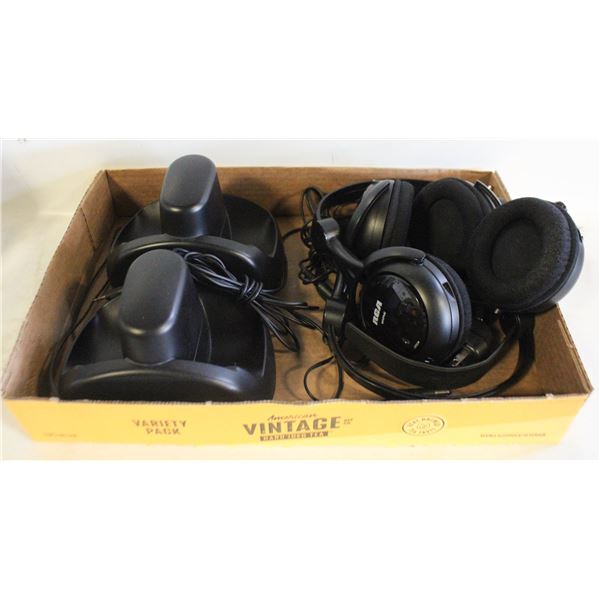 2 RCA W1TP141 HEADSET WIRELESS UNTESTED