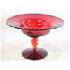 Image 1 : 1935 RUBY RED "MOONDROPS" COMPOTE DISH- DATED