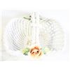 Image 1 : VINTAGE ITALIAN WOVEN PORCELAIN LATTICE BASKET