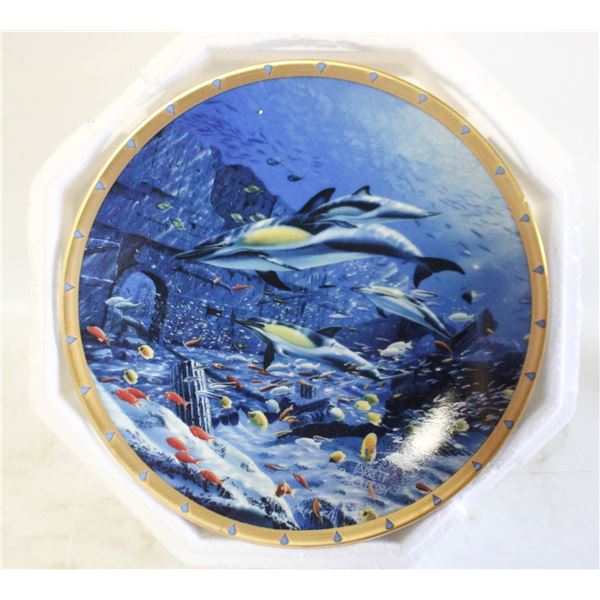 2 LENOX DOLPHIN PLATES