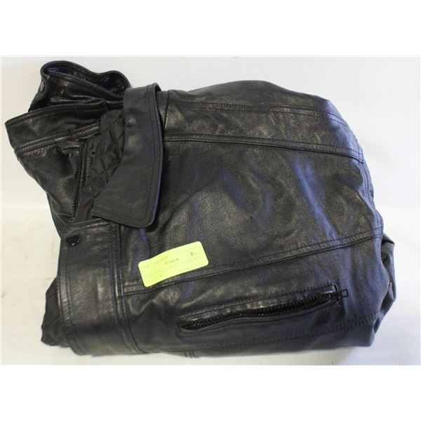 ESTATE MENS SZ 4XL 56-58 BLACK LEATHER
