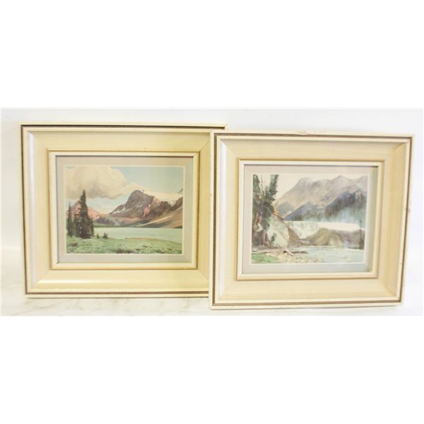 VINTAGE FRAMED PRINTS- SET OF 2