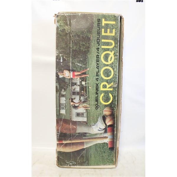 1960 JELINEK CROQUET SET WITH ORIGINAL BOX