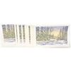 Image 1 : LTD. ED. ART CARDS "TREES IN WINTER"- LOT OF 22