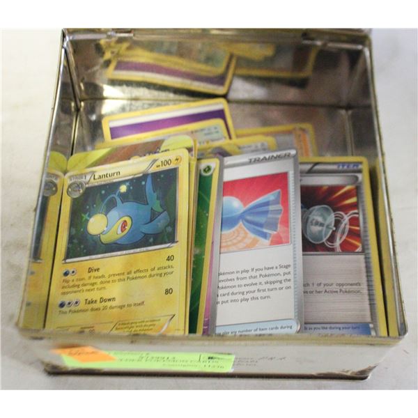 TIN OF OLDER POKEMON CARDS