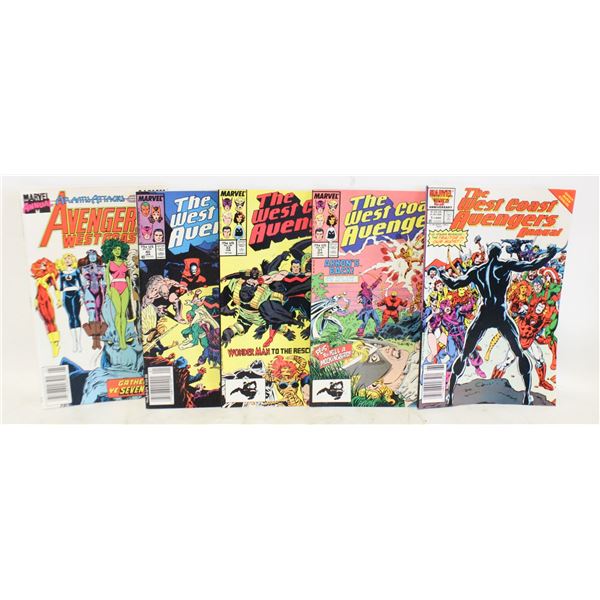 MARVEL THE WEST COAST AVENGERS #1,31,33,