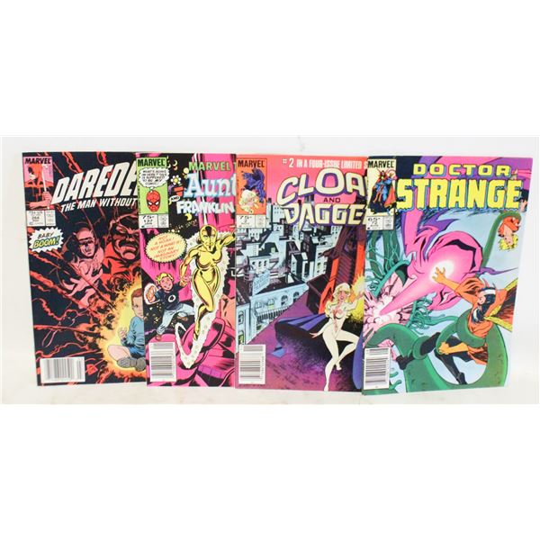 FOUR 1980S MARVEL COMICS ASSORTED