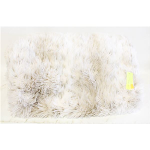 POTTERYBARN 50"X60" FAUX FUR THROW