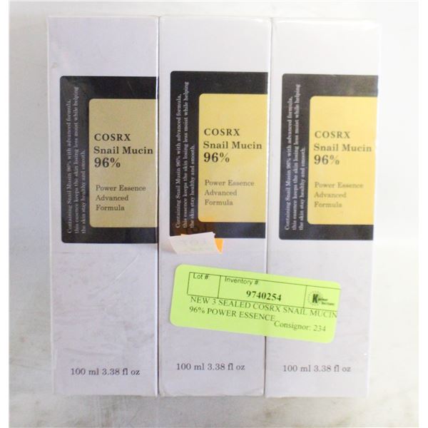 NEW 3 SEALED COSRX SNAIL MUCIN 96% POWER ESSENCE