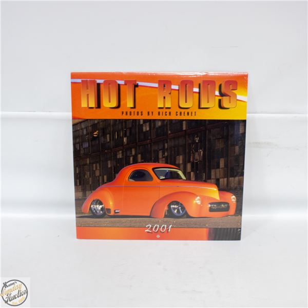ESTATE SEALED 2001 HOTRODS CALENDAR