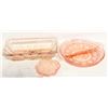 Image 1 : VINTAGE PINK DEPRESSION GLASS RECTANGULAR
