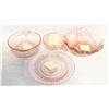 Image 1 : VINTAGE PINK DEPRESSION GLASS PLATE IN THE "QUEEN
