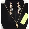 Image 1 : NEW JEWELRY DISPLAY W/ NECKLACE + EARRINGS