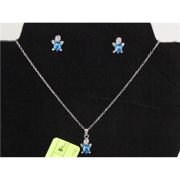 NEW JEWELRY DISPLAY W/ NECKLACE + EARRINGS