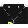 Image 1 : NEW JEWELRY DISPLAY W/ NECKLACE + EARRINGS