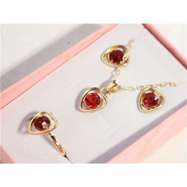 NEW NECKLACE AND RING WITH EARRINGS