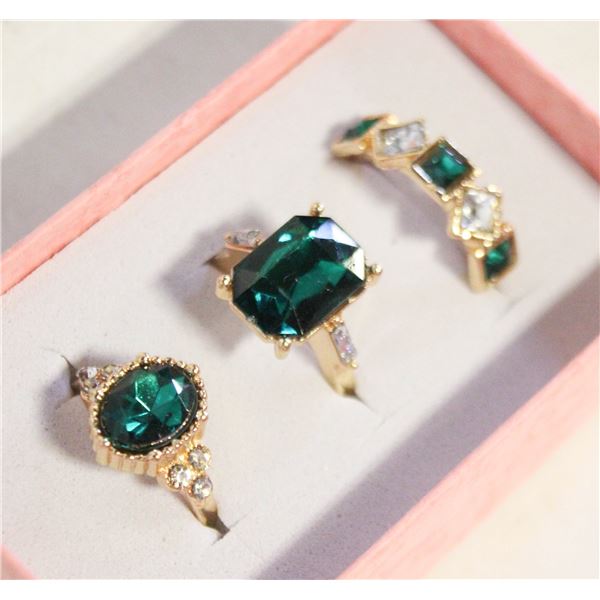NEW 3PCS/SET RING SET SZ8