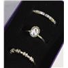 Image 1 : 3PCS  ZIRCON STYLE RING SET SIZE 9