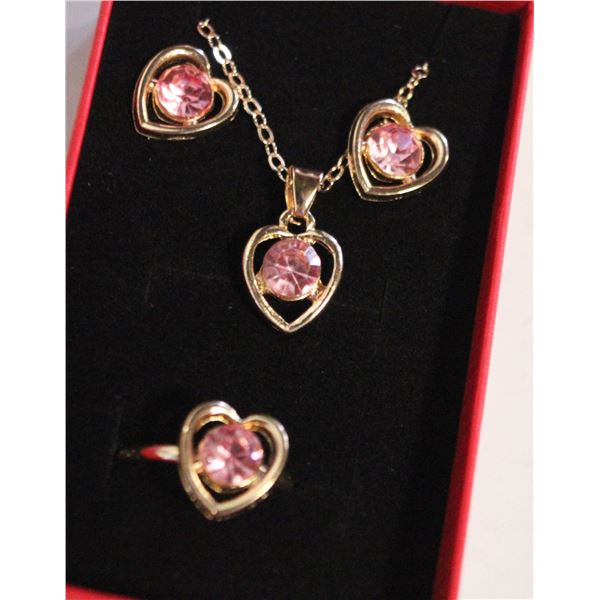 NEW NECKLACE AND RING WITH EARRINGS