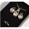 Image 1 : NEW NECKLACE AND RING SZ 7.5 WITH EARRINGS