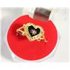 Image 1 : HEART SHAPE GP RING SZ7