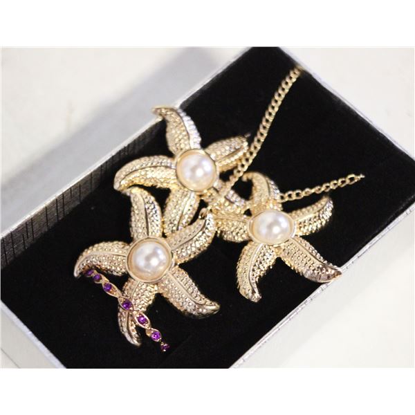 NEW NECKLACE AND RING SZ 7.5 WITH EARRINGS