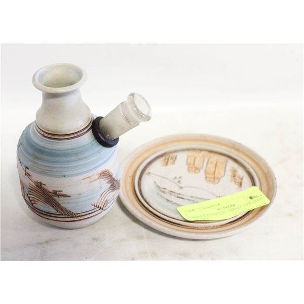 NOVELTY BONG: SMALL CERAMIC PRARIE