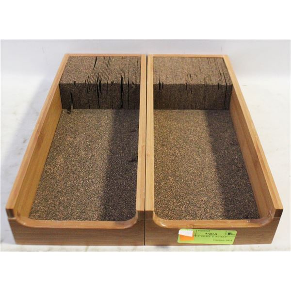 2 KNIFE STORAGE 15"X6"X2.5"
