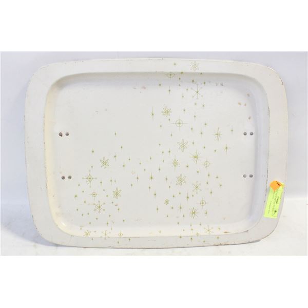 VINTAGE MCM METAL TV TRAY W/FOLDING LEGS