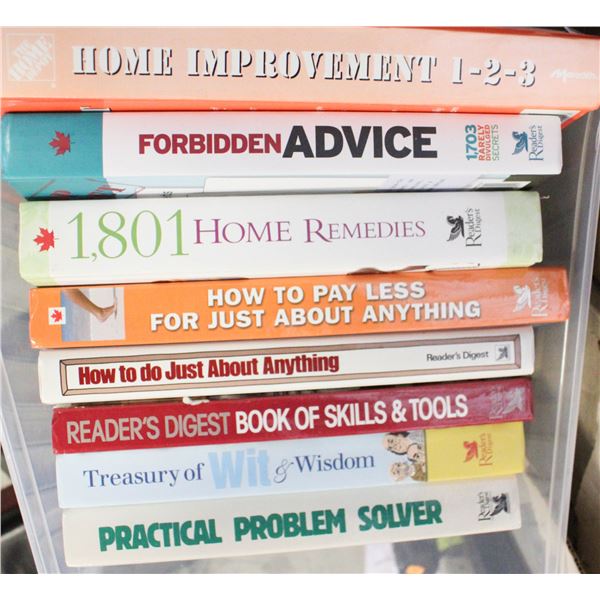 READERS DIGEST HARD COVER BOOKS