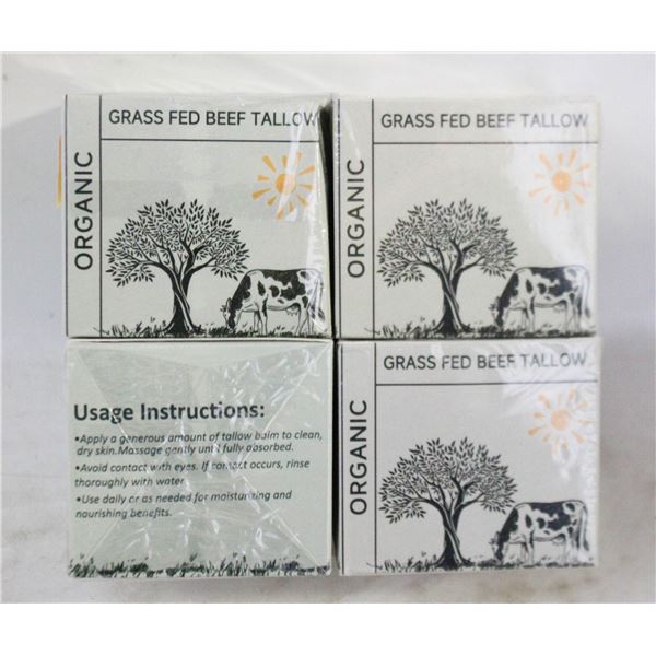 4 ORGANIC GRASS FED BEEF TALLOW EXP 12/27