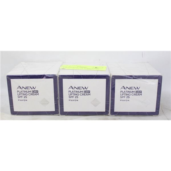 NEW 3 SEALED ANEW PLATINUM LIFTING CREAM SPF 25 BY